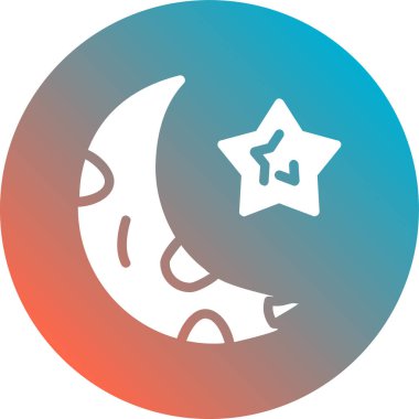 Ay. Web simgesi basit tasarım