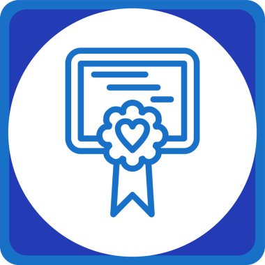 Kalp Ödülü vektör simgesi