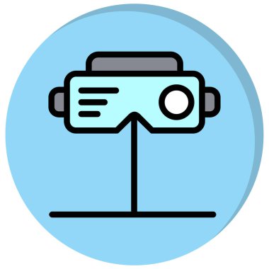 Vr. Web simgesi basit illüstrasyon