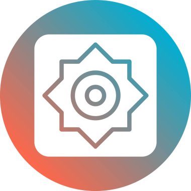 Modern simgenin vektör illüstrasyonu