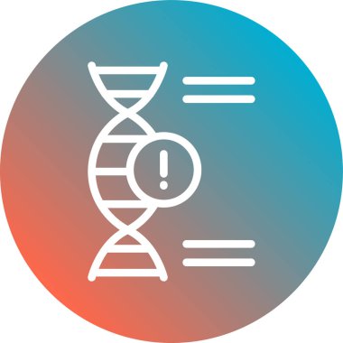 Vektör Dna düz simgesi
