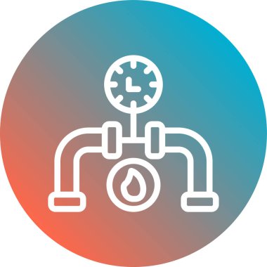 Gaz simgesinin vektör illüstrasyonu