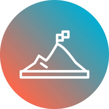 dağ simgesinin vektör illüstrasyonu