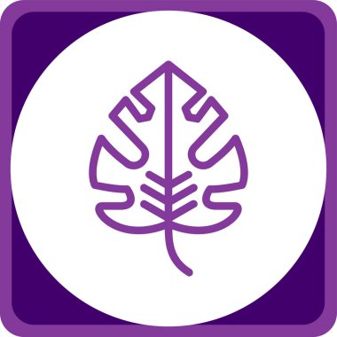 Yapraklı bir ağacın vektör çizimi