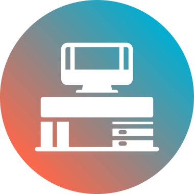 Yazıcı simgesi vektör illüstrasyonu