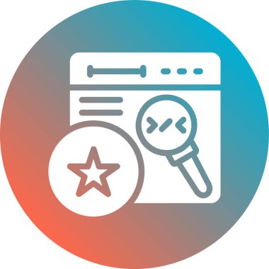 seo modern simgesinin vektör illüstrasyonu