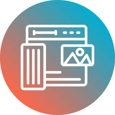 Eşsiz Vektör Satırı Simgesi