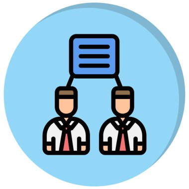 iş simgesi vektör illüstrasyonu