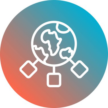 Modern dünyanın vektör illüstrasyonu