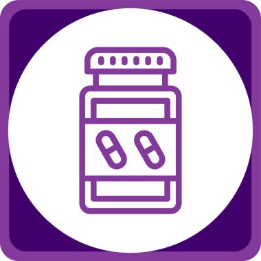 hap simgesi, vektör illüstrasyonu