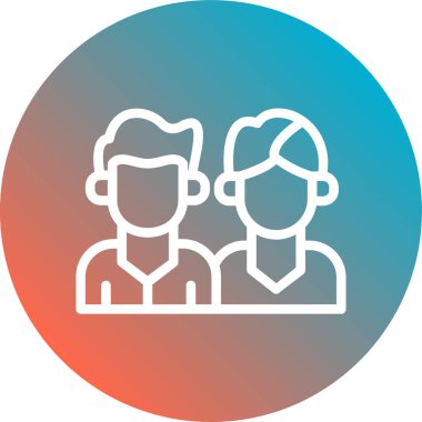 Düz bir şekilde vektör illüstrasyon simgesi