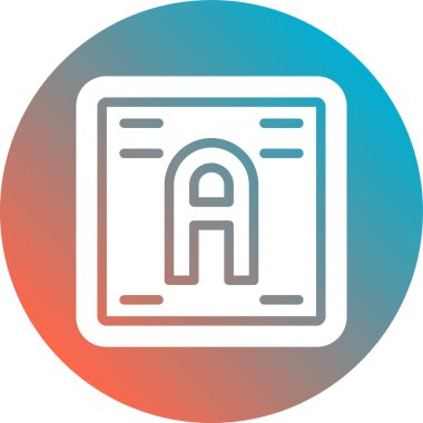 Modern b 'nin vektör illüstrasyonu eksik simgesi