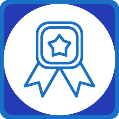 Madalya. Web simgesi basit illüstrasyon