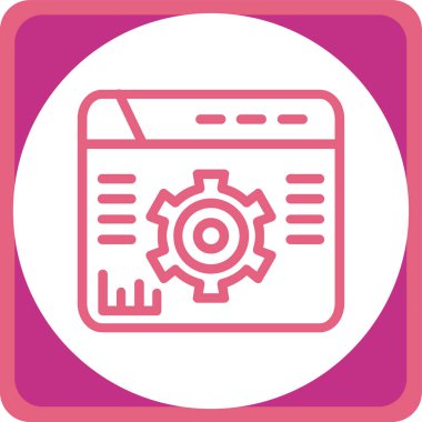 seo modern simgesinin vektör illüstrasyonu