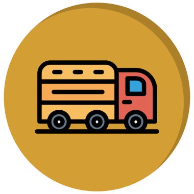 - Araba. Web simgesi basit illüstrasyon