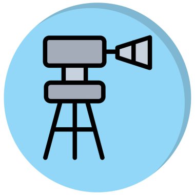 Kamera. Web simgesi basit illüstrasyon