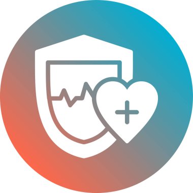 kalp vektör simgesi modern illüstrasyon