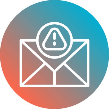 Soyut arkaplanda zarf simgesi izole edildi