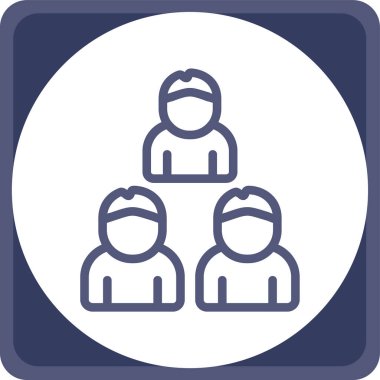 İnsanlar. Web simgesi basit illüstrasyon