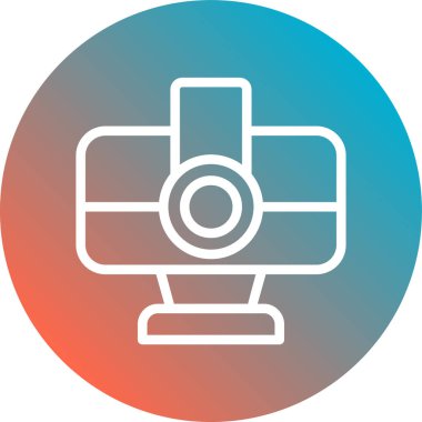 Webcam Çizgisi Gradyan Arkaplan Çizimi Tasarımı