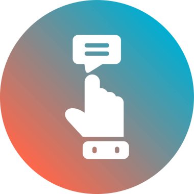 parmak simgesi vektör illüstrasyonu