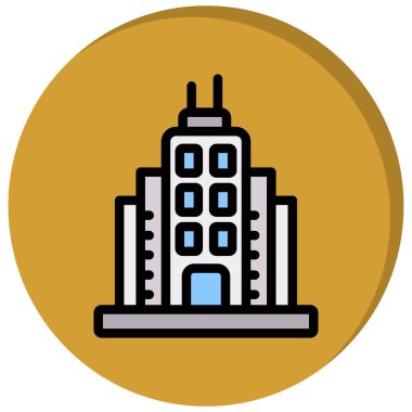 ikon vektör illüstrasyonu oluşturuyorum. bina mimari sembolü