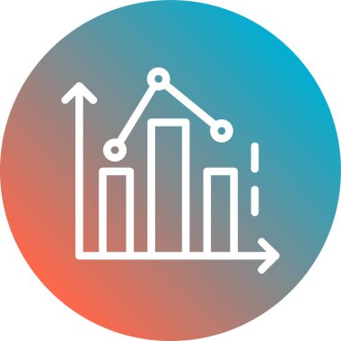 grafik simgesinin vektör illüstrasyonu