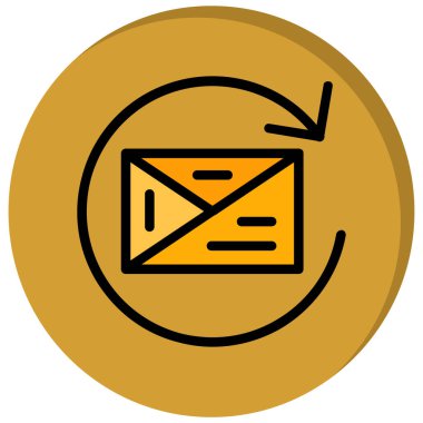 zarf simgesi, vektör çizimi