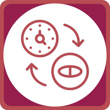 Modern ve düz tasarımın vektör simgesi