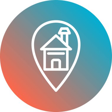 Konum simgesinin vektör illüstrasyonu