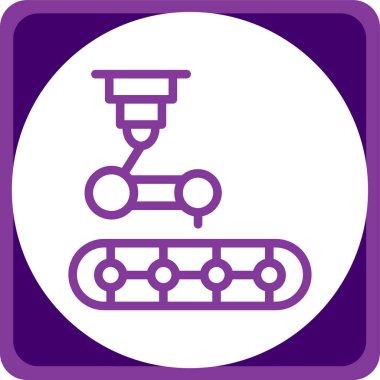 Modern otomatik simgenin vektör illüstrasyonu