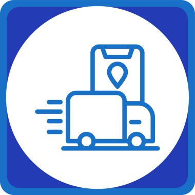 Otobüs. Web simgesi basit illüstrasyon