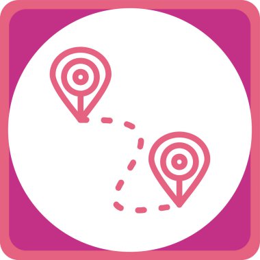 harita pin ikonu vektör illüstrasyonu