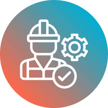 Mühendis vektör simge işareti simge vektör çizim kişisel ve ticari kullanım için..