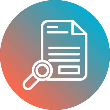 Dosya simgesinin vektör illüstrasyonu