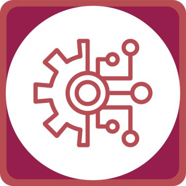 Sikke ayarları vektör simgesi. basit biçim