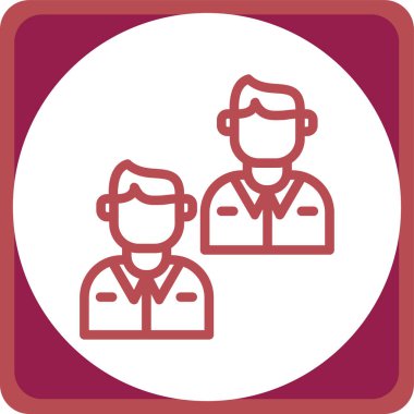 Bir grup insanın vektör çizimi