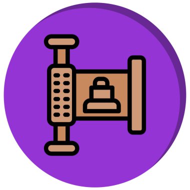 Bir b eksikliği simgesinin vektör çizimi