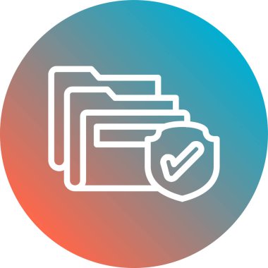 Belge simgesinin vektör illüstrasyonu