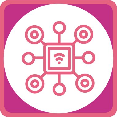 Modern simgenin vektör illüstrasyonu