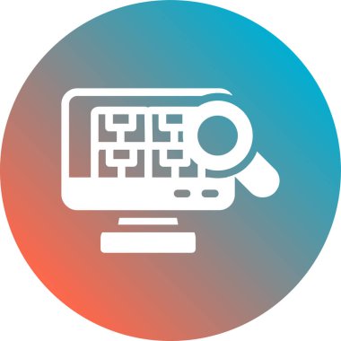 internet vektör renk çizgisi simgesi