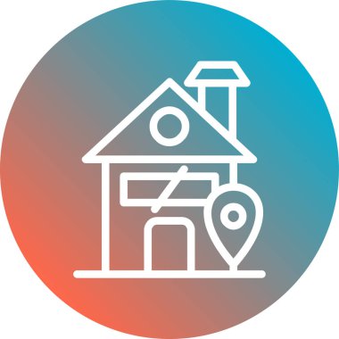 ev simgesi vektör illüstrasyonu