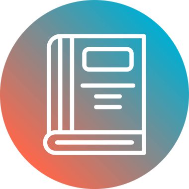 Kitap simgesinin vektör illüstrasyonu