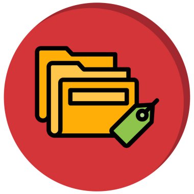 belge dosya simgesi, vektör illüstrasyonu