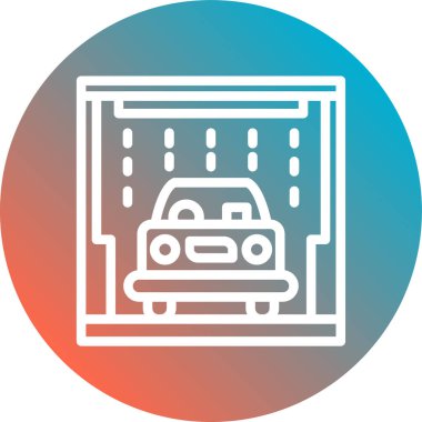 Modern b 'nin vektör simgesi çemberde araç eksikliği