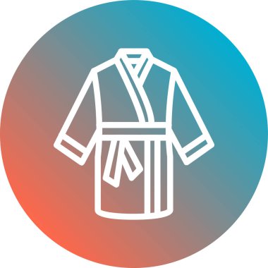 Bornoz vektör simgesi kolayca düzenlenebilir ya da düzenlenebilir