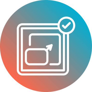 mark vektör simgesini kontrol et modern basit vektör illüstrasyonu