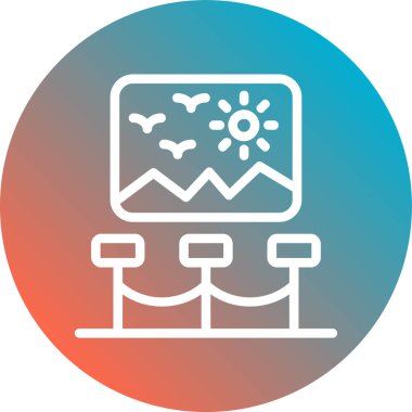 İş simgesinin vektör illüstrasyonu