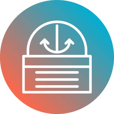 Beyaz arkaplandaki eşsiz vektör simgesi