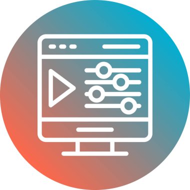 seo modern simgesinin vektör illüstrasyonu